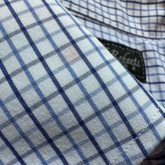 Kenneth Roberts Platinum Blue Pin Stripe Long Sleeve Botton Down Shirt - Picture 10 of 10